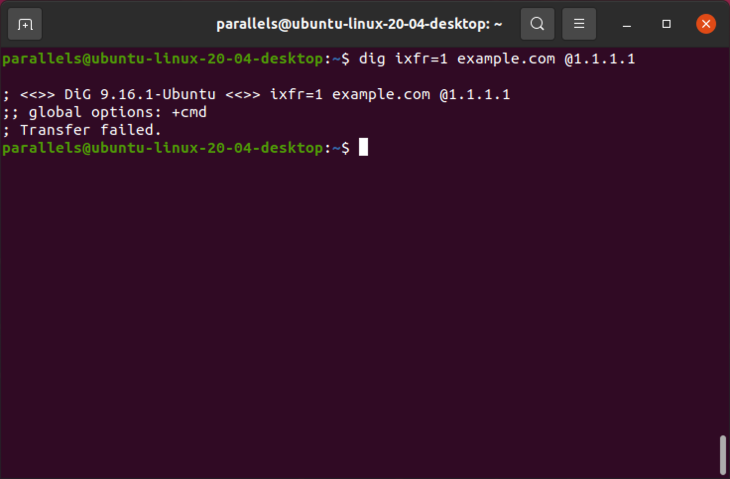 IXFR lookup in Linux